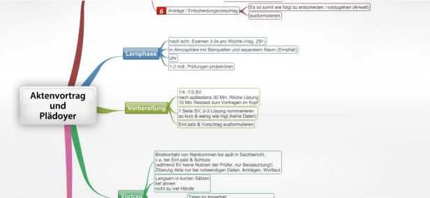 Schema Aktenvortrag und Plädoyer